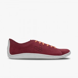 Vivobarefoot Addis Lifestyle Burgundy | 729GHKYQW