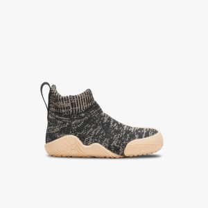 Vivobarefoot Pluma Knit Preschool Everyday Woodland Grey | 612ABMSDW