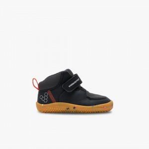 Vivobarefoot Primus Ludo Hi Toddlers Everyday Obsidian | 215DPYRQK