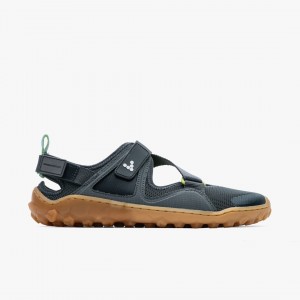 Vivobarefoot Tracker Sandal Outdoor Charcoal-Gum | 296EVBHPT