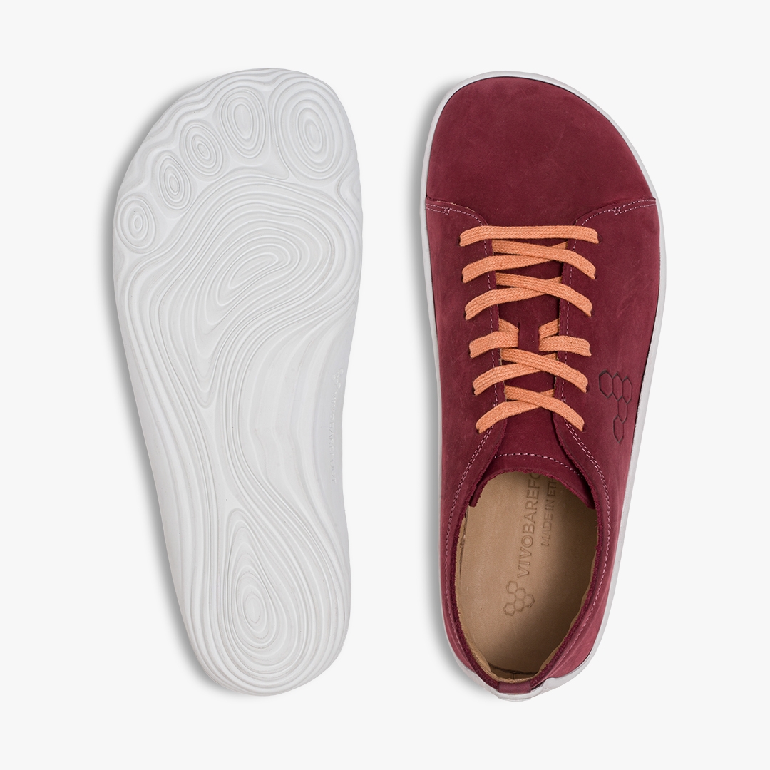 Vivobarefoot Addis Lifestyle Burgundy | 729GHKYQW