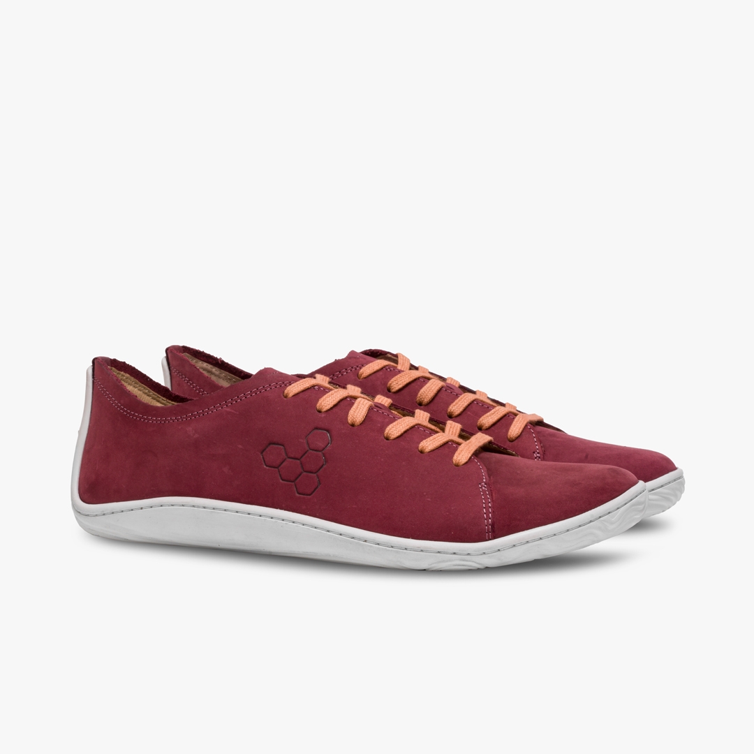 Vivobarefoot Addis Lifestyle Burgundy | 729GHKYQW