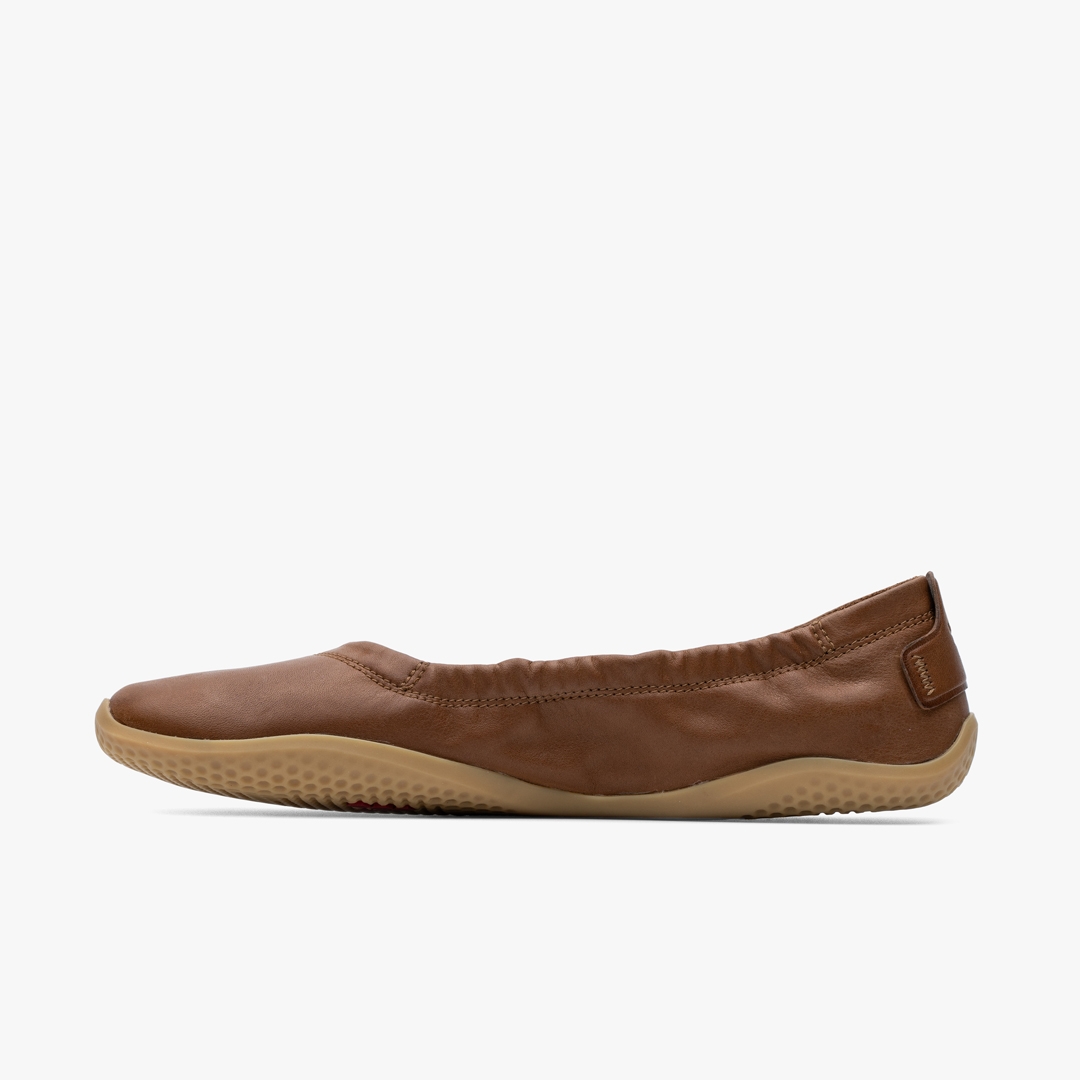 Vivobarefoot Asana Yin Ballerina Leather Lifestyle Tan | 146AOGCLX