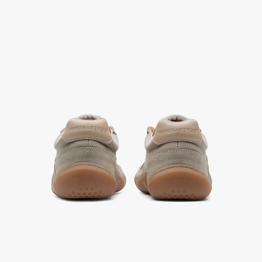 Vivobarefoot Gobi Sneaker Premium Leather Lifestyle Sand | 135BMNIAY