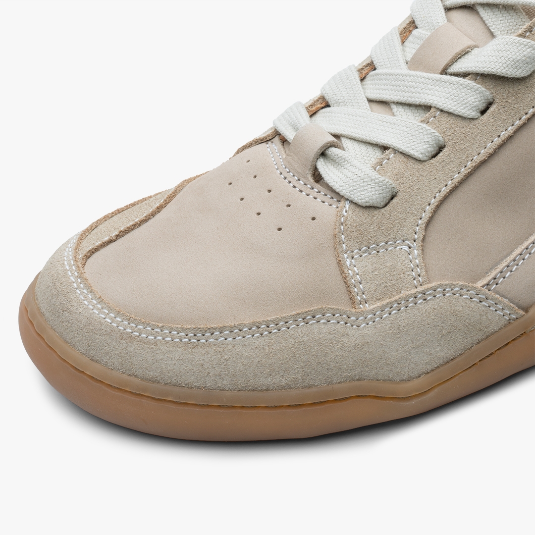 Vivobarefoot Gobi Sneaker Premium Leather Lifestyle Sand | 135BMNIAY