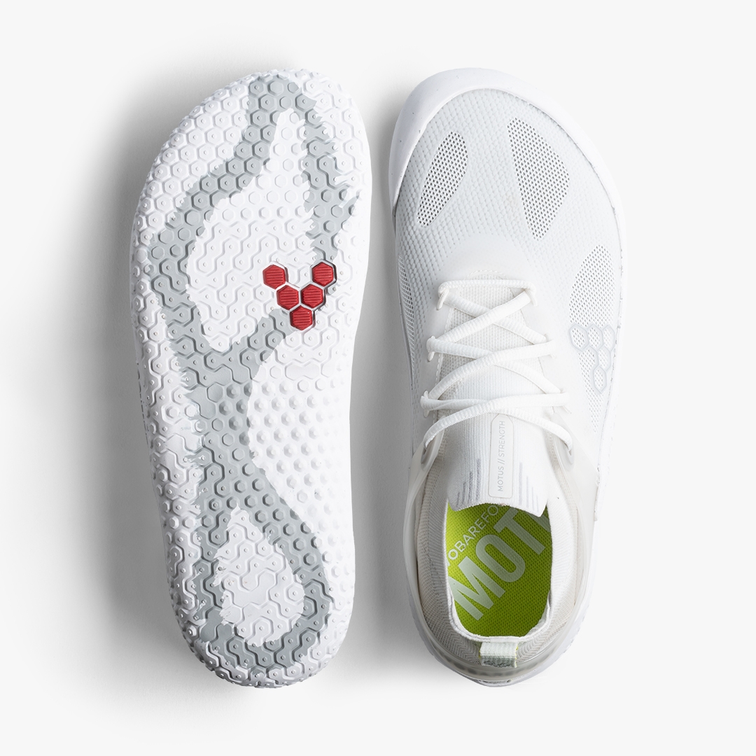 Vivobarefoot Motus Strength Performance Bright White-Grey | 683MCZVWN