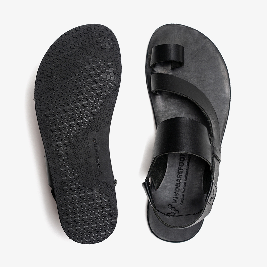 Vivobarefoot Opanka Sandal Lifestyle Black | 628NMJGYO