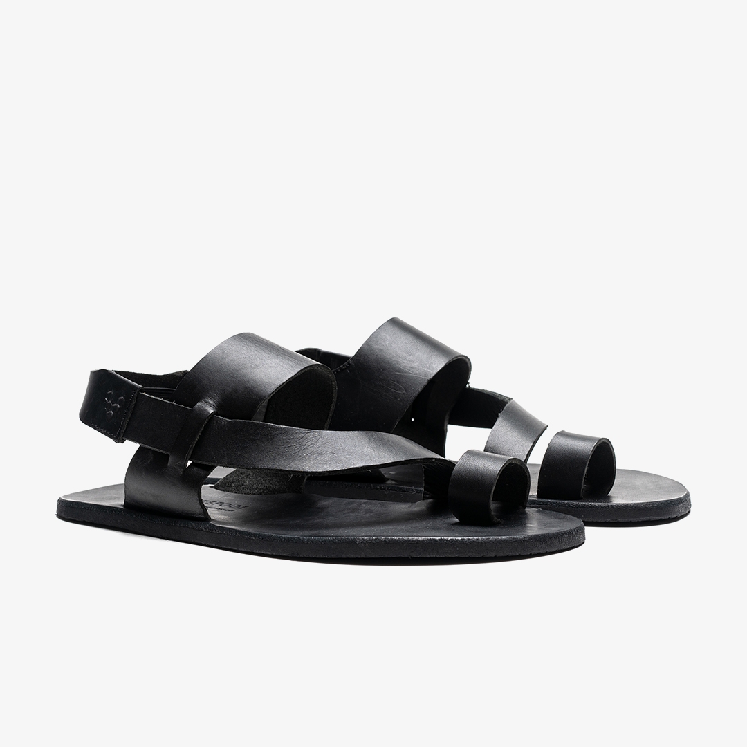 Vivobarefoot Opanka Sandal Lifestyle Black | 628NMJGYO