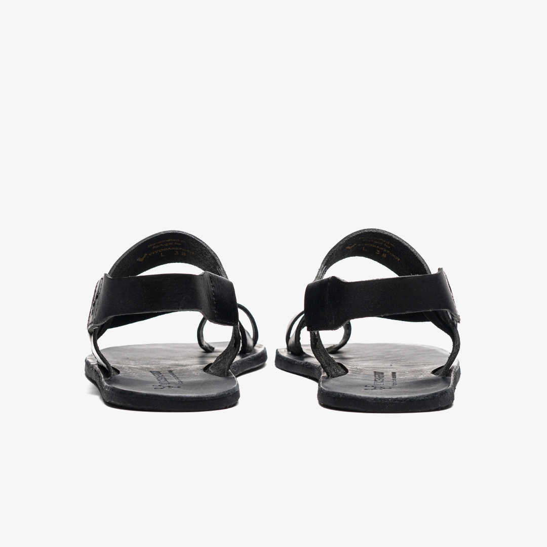 Vivobarefoot Opanka Sandal Lifestyle Black | 628NMJGYO