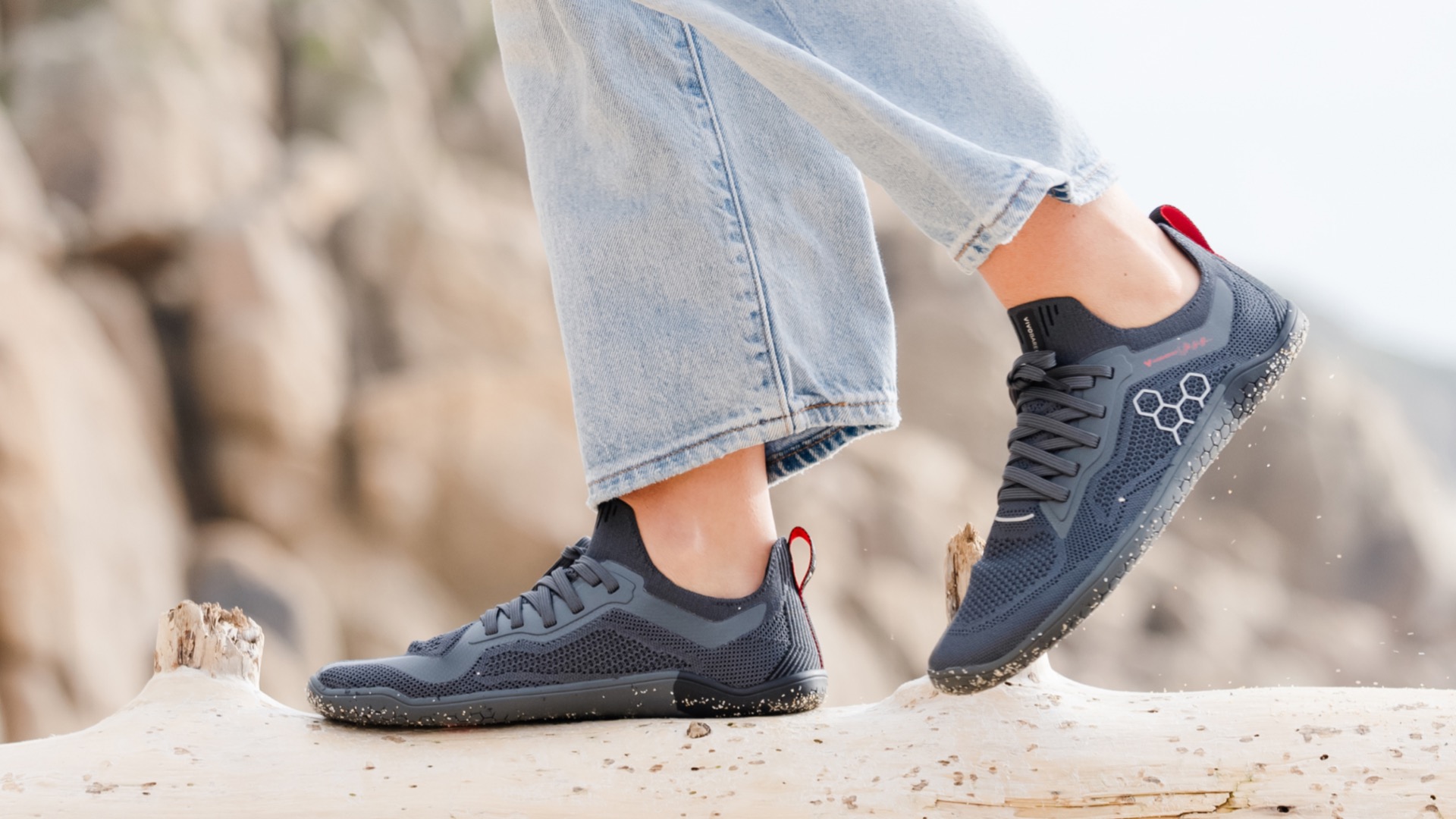 Vivobarefoot Primus Lite Knit JJF Outdoor Obsidian-Dark Shadow | 403OXERGZ