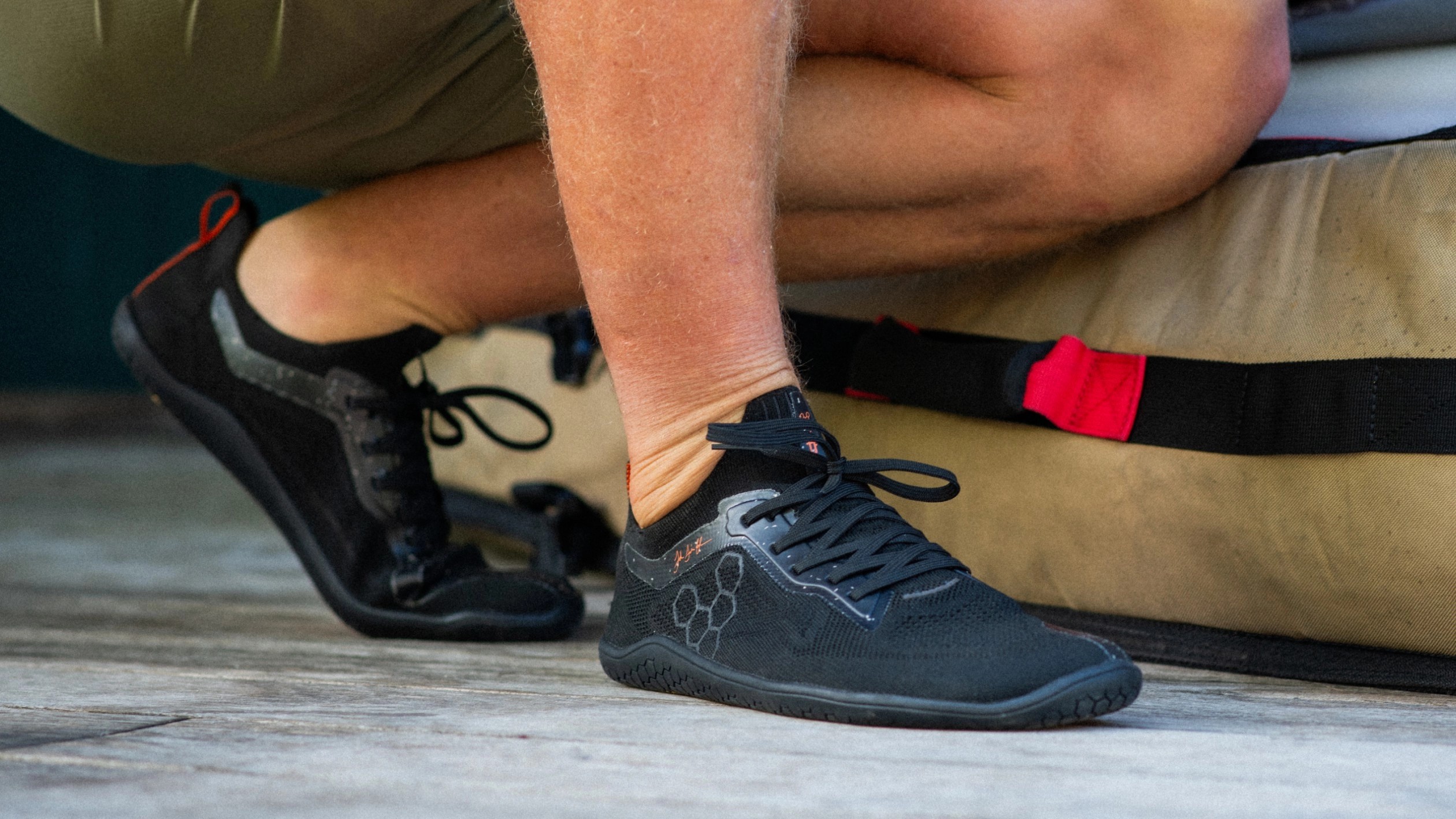 Vivobarefoot Primus Lite Knit JJF Outdoor Obsidian | 058ERCZOK