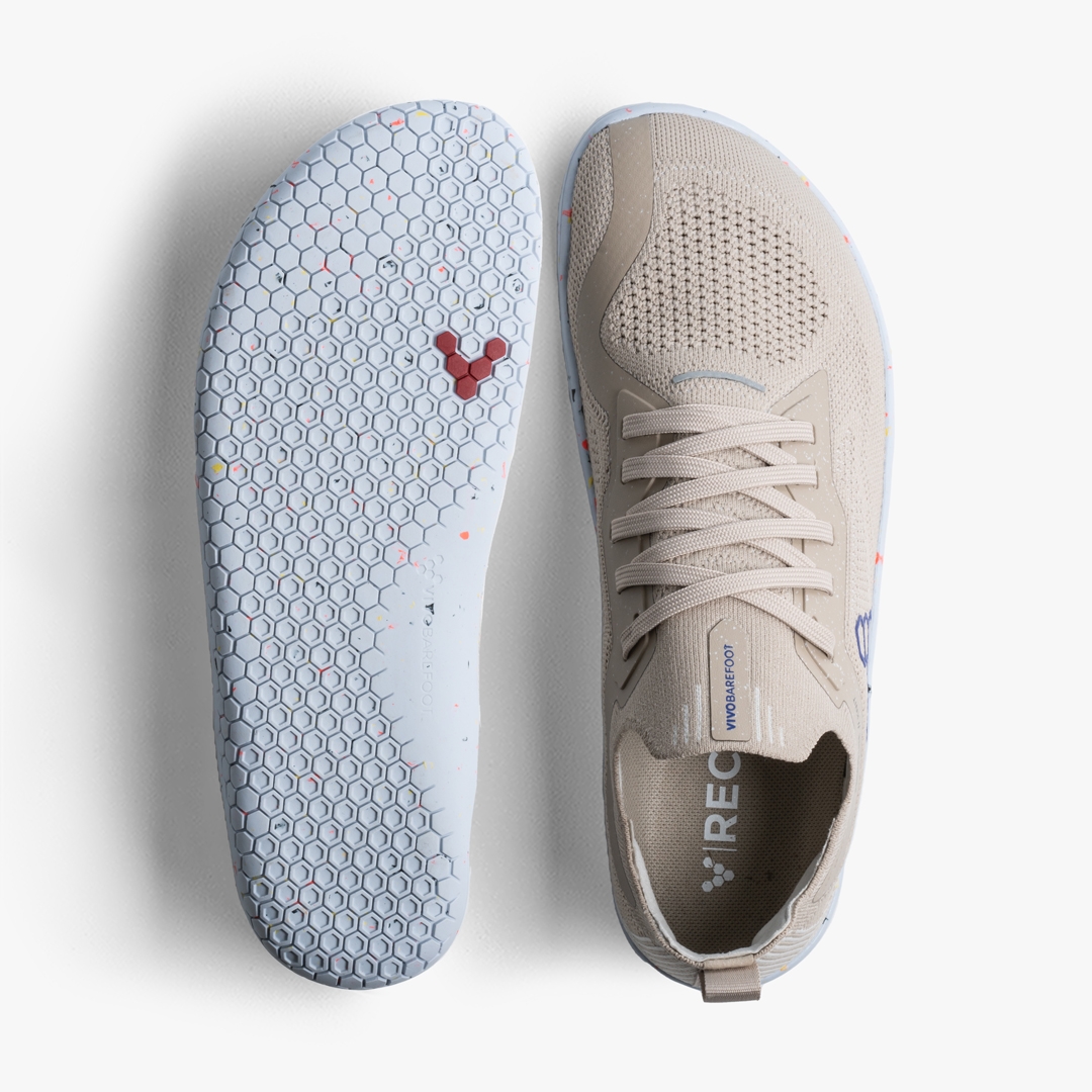 Vivobarefoot Primus Lite Knit Lifestyle & Performance Feather Grey | 035OPYIHU