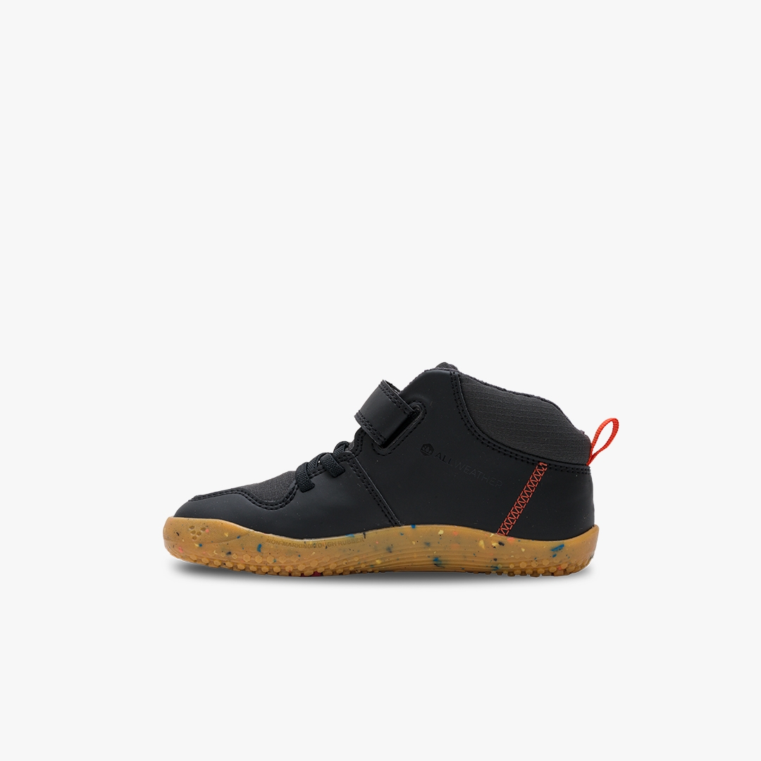 Vivobarefoot Primus Ludo Hi Kids Everyday Obsidian | 283PYUMHJ