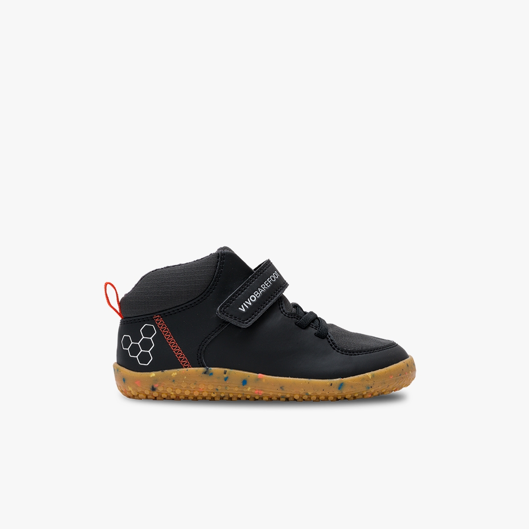 Vivobarefoot Primus Ludo Hi Kids Everyday Obsidian | 283PYUMHJ