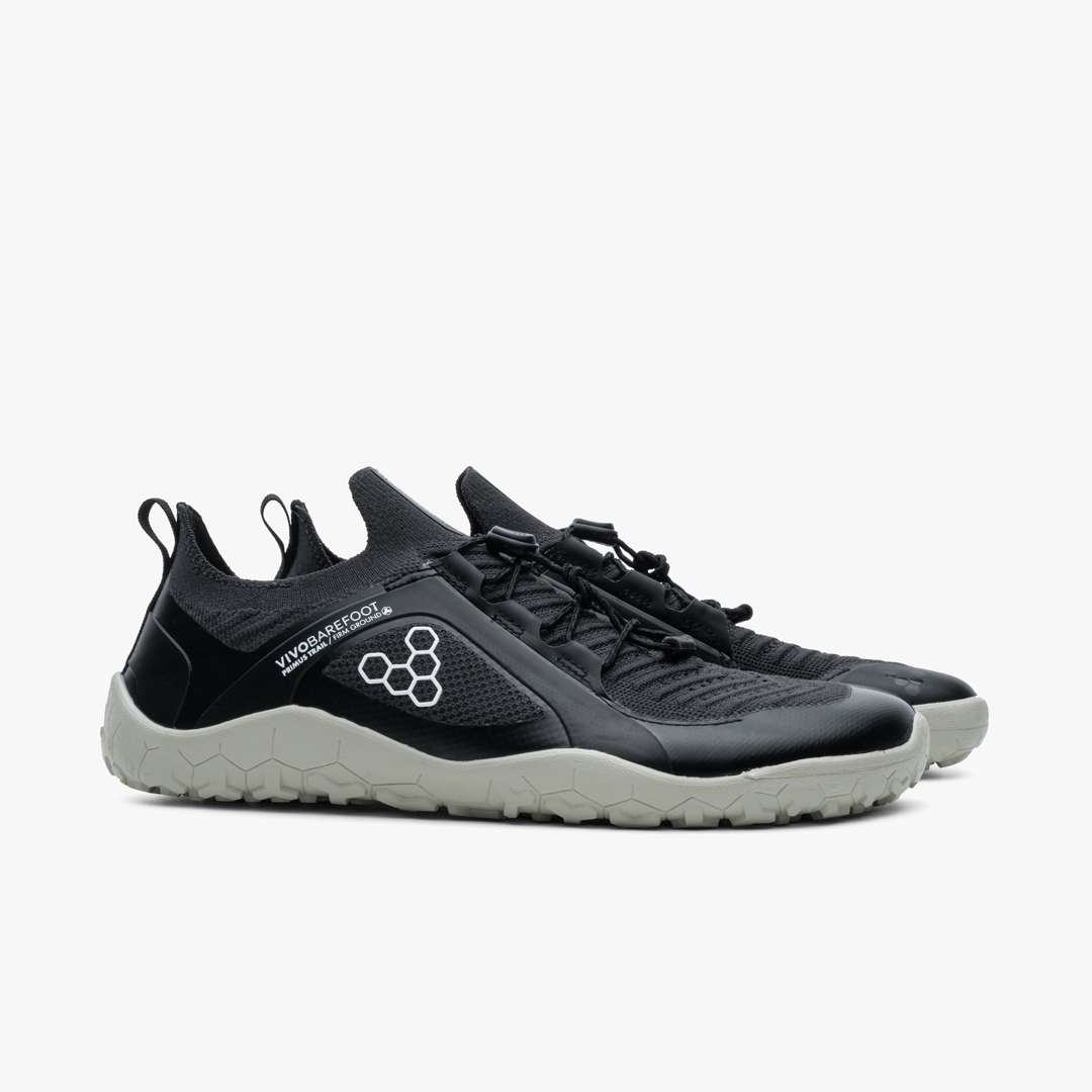 Vivobarefoot Primus Trail Knit FG Performance & Outdoor Obsidian-Pelican | 802HUNTZC