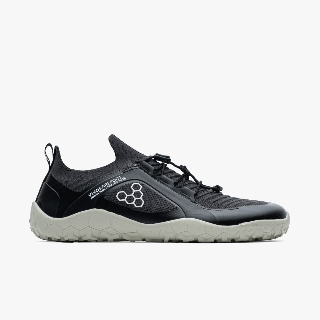 Vivobarefoot Primus Trail Knit FG Performance & Outdoor Obsidian-Pelican | 802HUNTZC