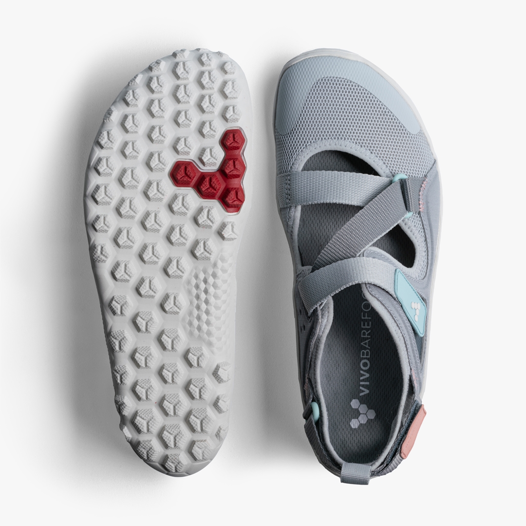 Vivobarefoot Tracker Sandal Outdoor Glacier Grey | 410MOTIYB