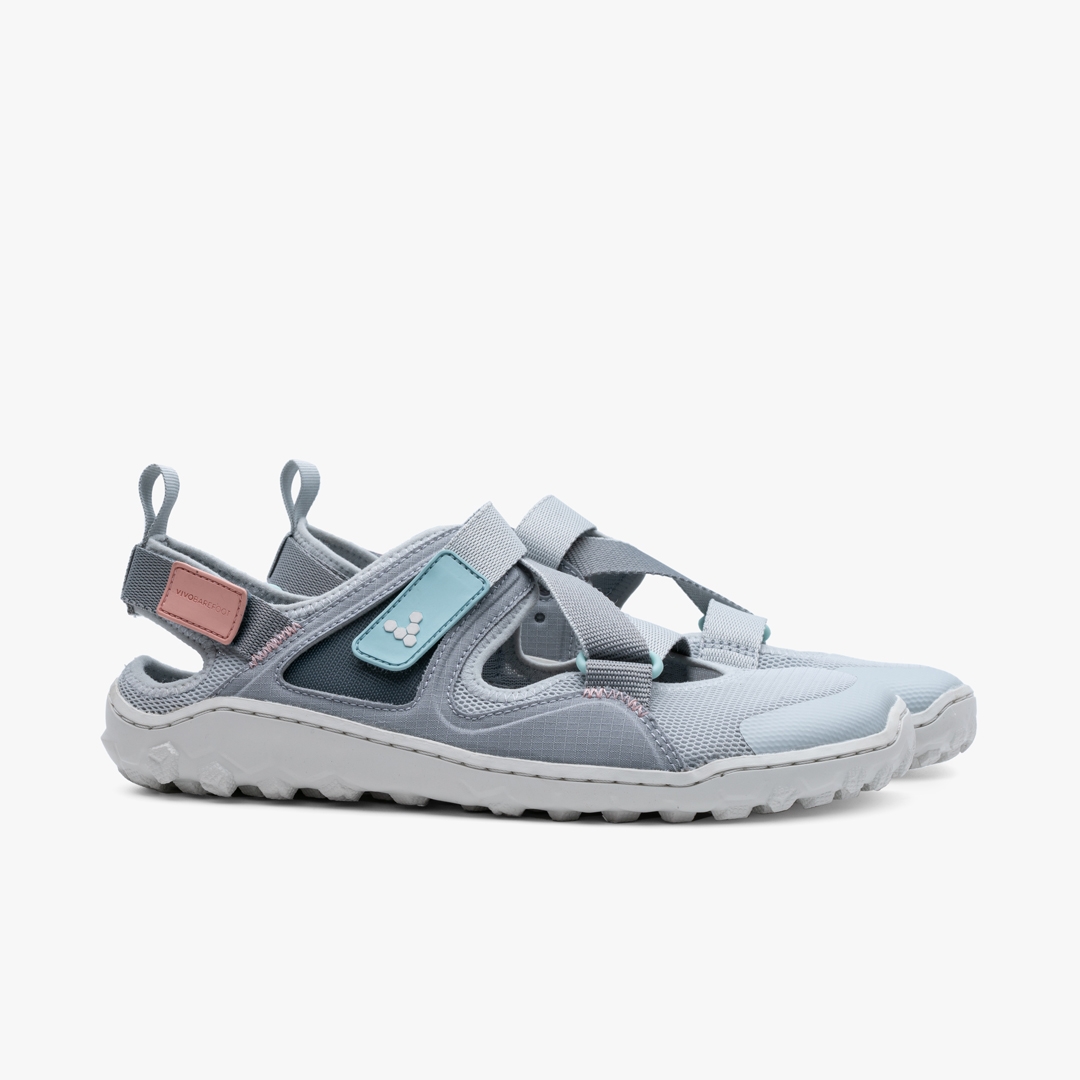 Vivobarefoot Tracker Sandal Outdoor Glacier Grey | 410MOTIYB