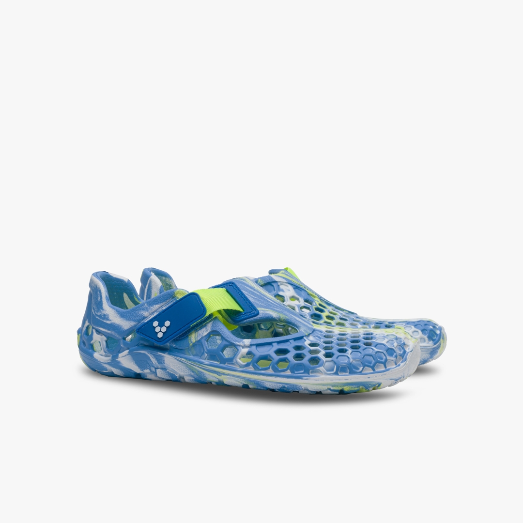 Vivobarefoot Ultra Bloom Juniors Outdoor Blue Aqua | 642ZHYFLS