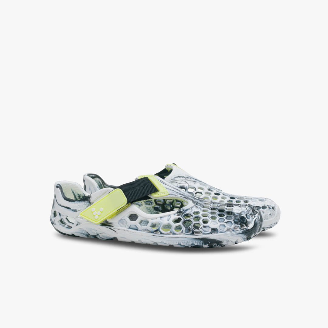 Vivobarefoot Ultra Bloom Juniors Outdoor Obsidian-White | 953WOMVLH