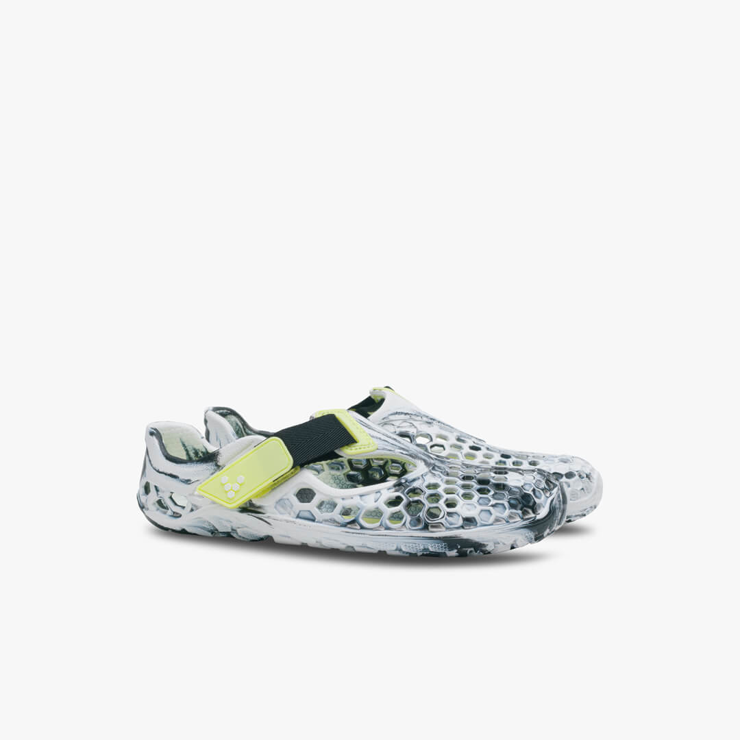 Vivobarefoot Ultra Bloom Kids Outdoor Obsidian-White | 315ILEGXD