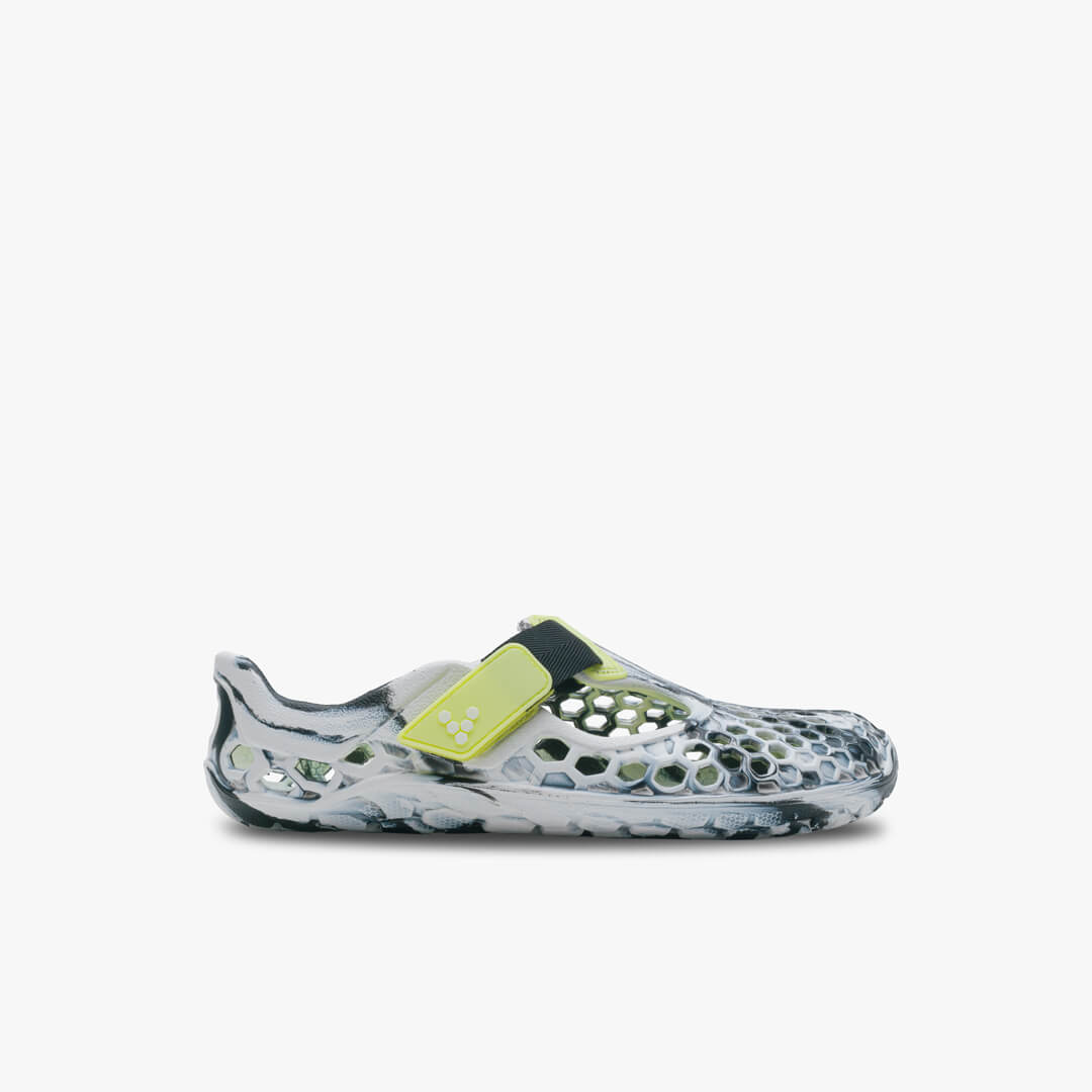 Vivobarefoot Ultra Bloom Kids Outdoor Obsidian-White | 315ILEGXD